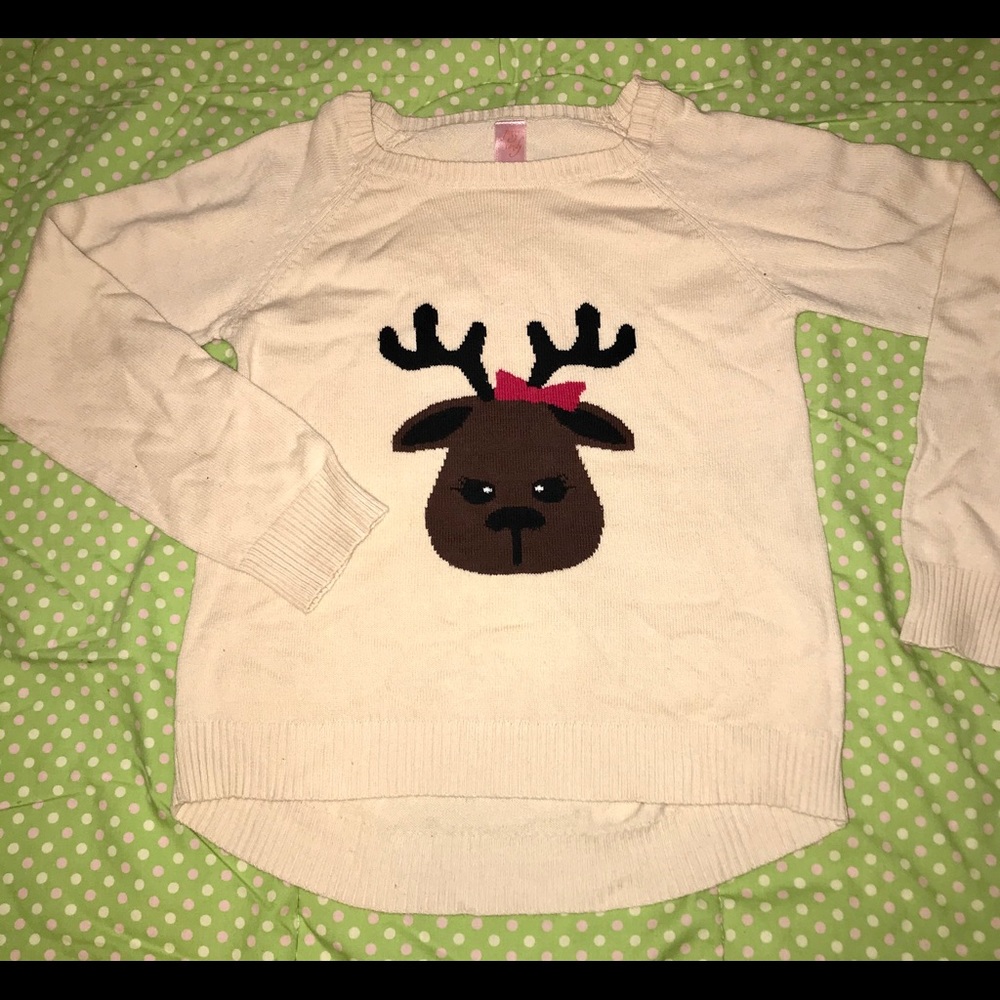 Girls reindeer sweater